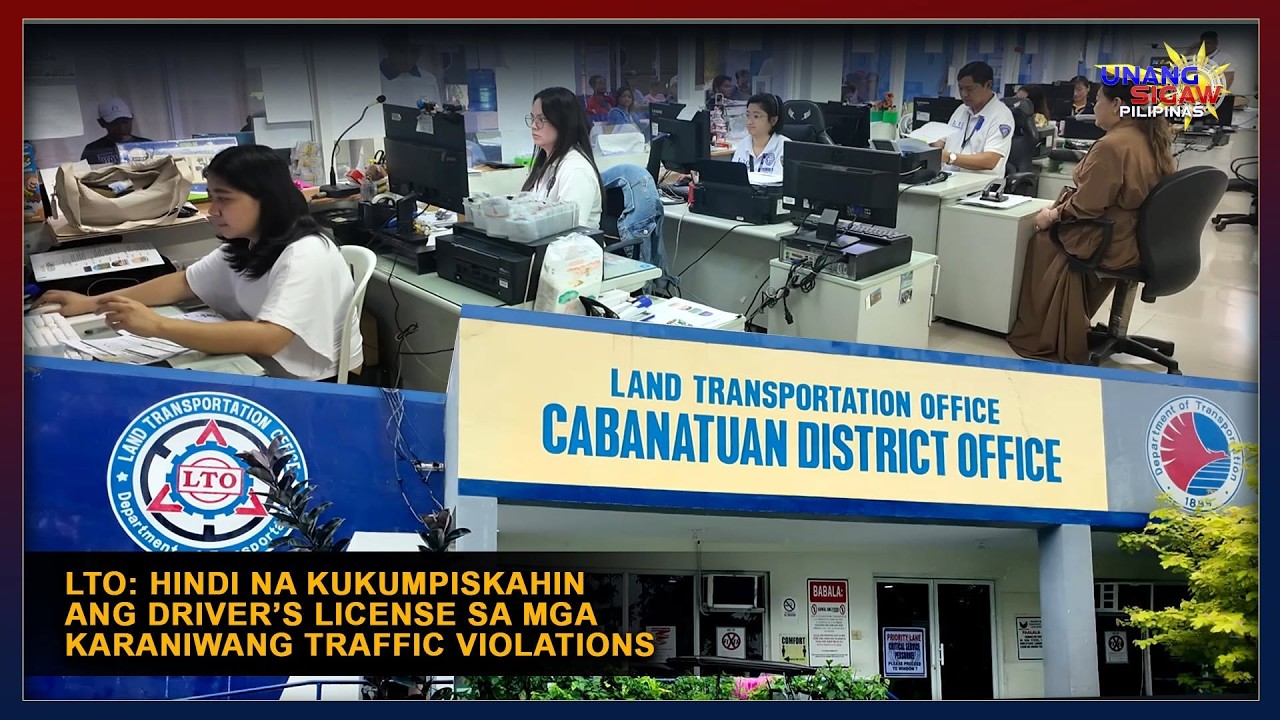 LTO: HINDI NA KUKUMPISKAHIN ANG DRIVER’S LICENSE SA MGA KARANIWANG TRAFFIC VIOLATIONS