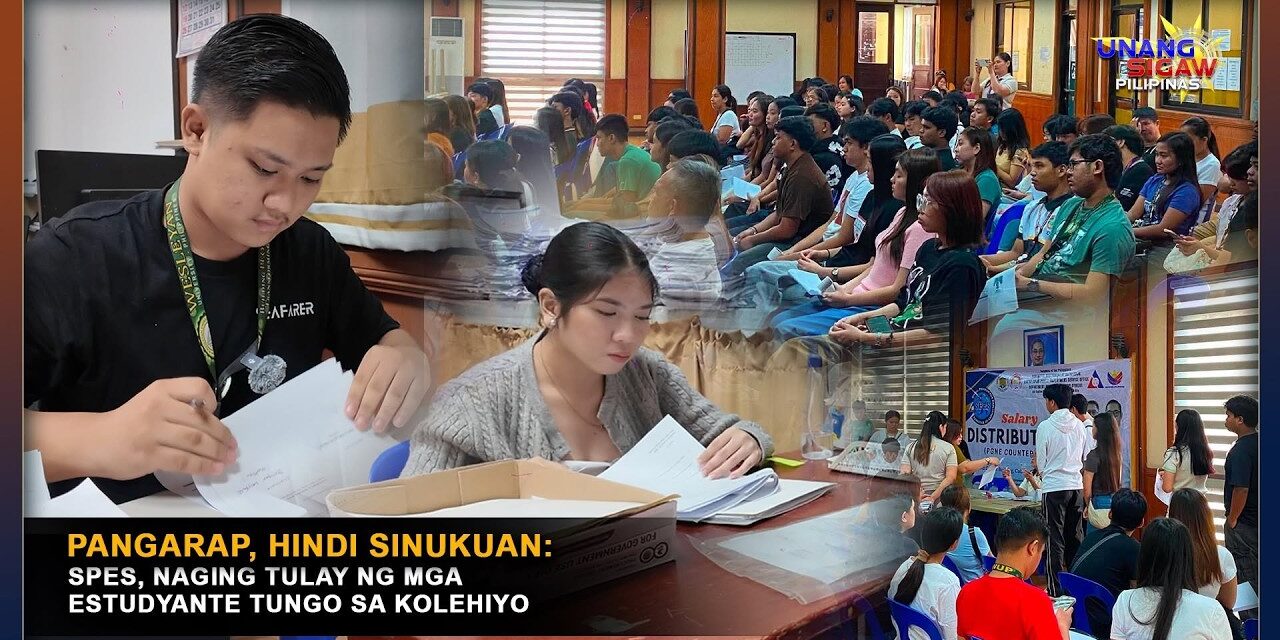 PANGARAP, HINDI SINUKUAN: SPES, NAGING TULAY NG MGA ESTUDYANTE TUNGO SA KOLEHIYO