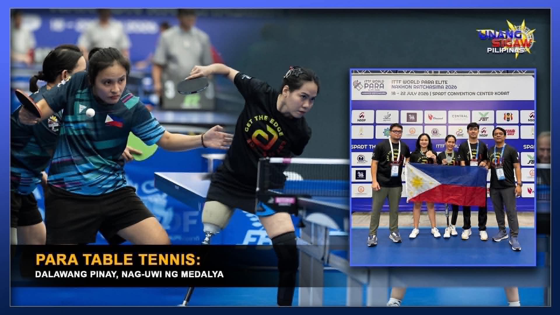 PARA TABLE TENNIS: DALAWANG PINAY, NAG-UWI NG MEDALYA