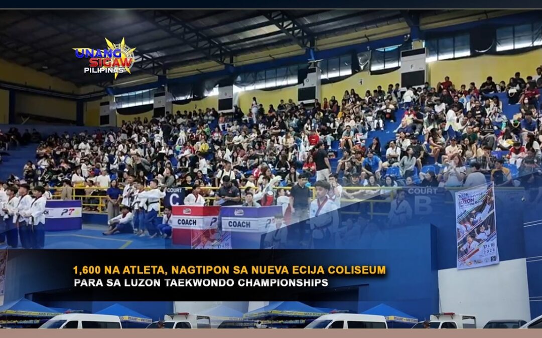 1,600 NA ATLETA, NAGTIPON SA NUEVA ECIJA COLISEUM PARA SA LUZON TAEKWONDO CHAMPIONSHIPS