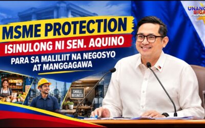 MSME PROTECTION, ISINULONG NI SEN. AQUINO PARA SA MALILIIT NA NEGOSYO AT MANGGAGAWA