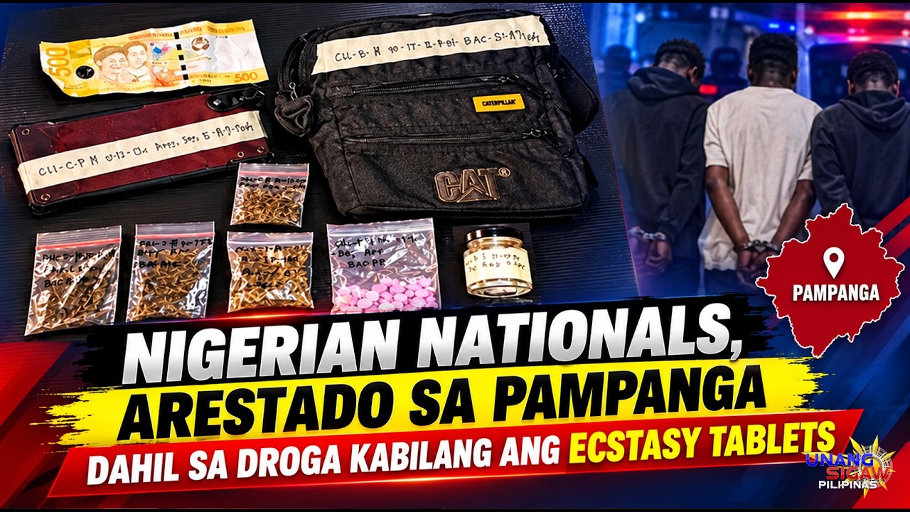 NIGERIAN NATIONALS, ARESTADO SA PAMPANGA DAHIL SA DROGA KABILANG ANG ECSTASY TABLETS