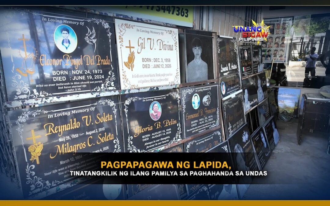PAGPAPAGAWA NG LAPIDA, TINATANGKILIK NG ILANG PAMILYA SA PAGHAHANDA SA UNDAS
