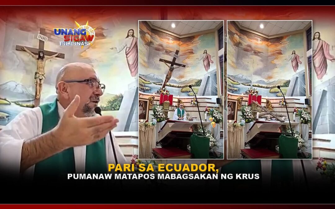 PARI SA ECUADOR, PUMANAW MATAPOS MABAGSAKAN NG KRUS