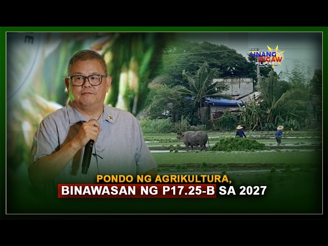 PONDO NG AGRIKULTURA, BINAWASAN NG P17.25-B SA 2027