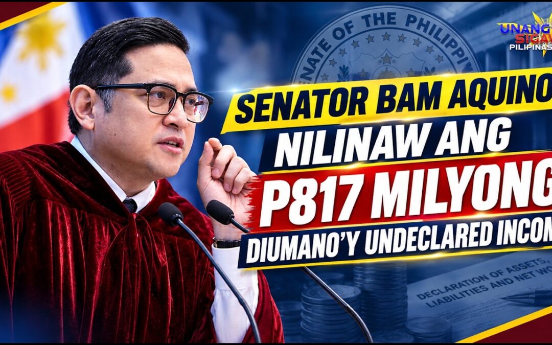 SENATOR BAM AQUINO, NILINAW ANG P817 MILYONG DIUMANO’Y UNDECLARED INCOME