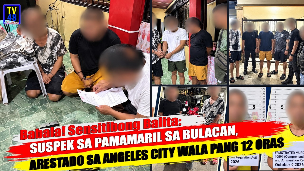SUSPEK SA PAMAMARIL SA BULACAN, ARESTADO SA ANGELES CITY WALA PANG 12 ORAS