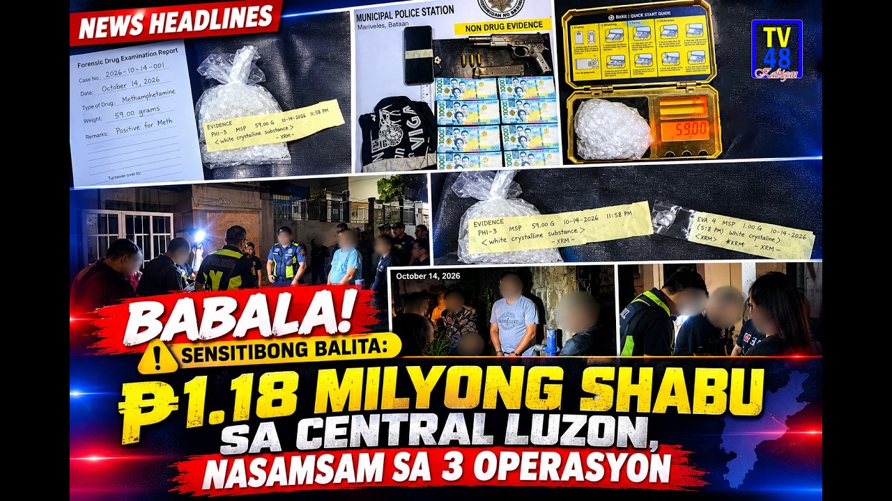 ₱1.18 MILYONG SHABU SA CENTRAL LUZON, NASAMSAM SA 3 OPERASYON